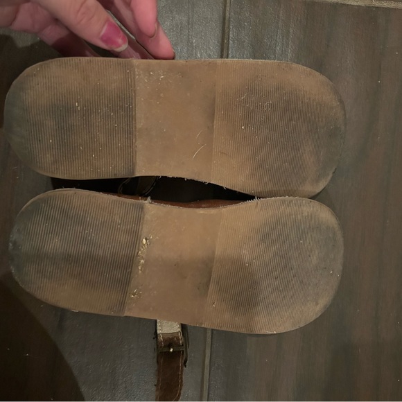 Brown Leather Kids Shoes - Picture 2 of 2